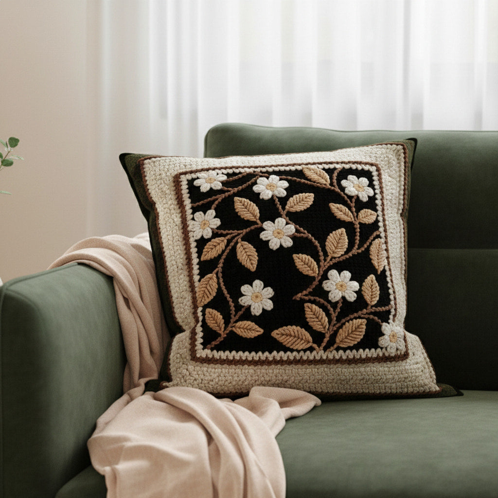 Retro Heritage Textured Accent Pillow