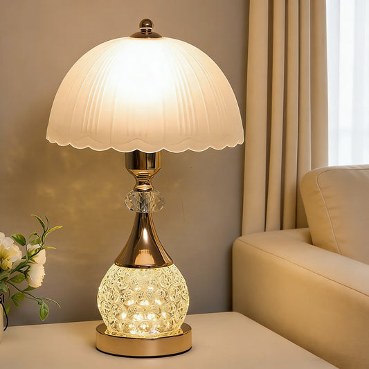 High-End Crystal Glass Bedside Lamp