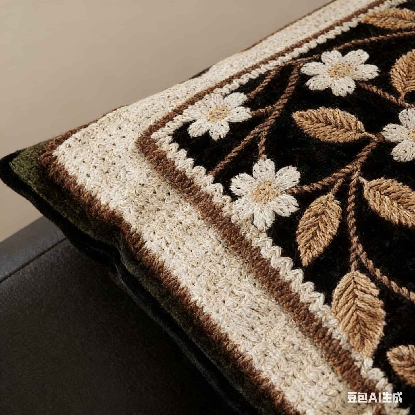 Retro Heritage Textured Accent Pillow