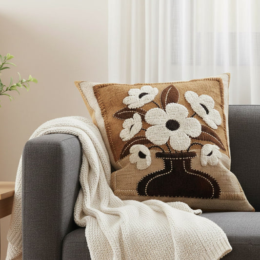 Retro Heritage Textured Accent Pillow